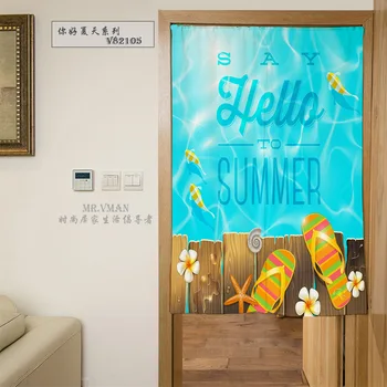 Nice Curtains Summer Holiday Series Digital Printing Blue Door Curtain Polyester Decorative Partition Mould Proof Shade Door Cur
Nice Curtains Summer Holiday Series Digital Printing Blue Door Curtain Polyester Decorative Partition Mould Proof Shade Door Cur