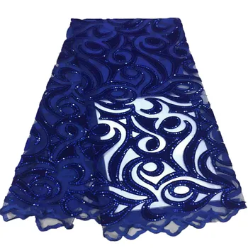 2018 High Quality African Lace Fabric Royal Blue French Net Embroidery Sequins Tulle Lace Fabric For Nigerian party Dress J644-1
2018 High Quality African Lace Fabric Royal Blue French Net Embroidery Sequins Tulle Lace Fabric For Nigerian party Dress J644-1