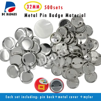 1 1/4"( 32mm) 500sets Metal pinback button badge material badge Components Supplies
1 1/4"( 32mm) 500sets Metal pinback button badge material badge Components Supplies