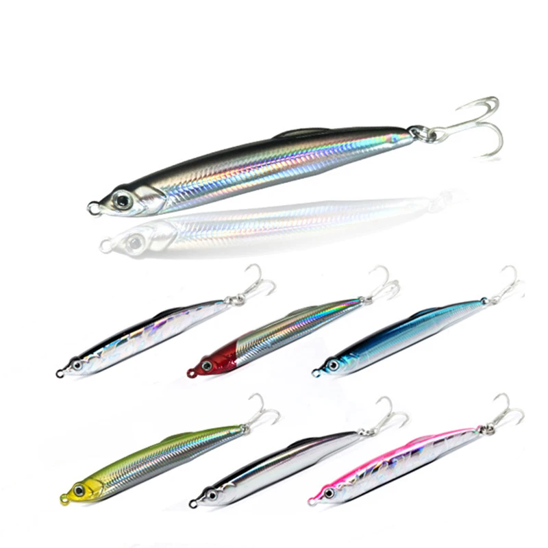 

New High Quality 1pcs Thrill Stick Fishing Lure 7cm 9g Sinking Pencil Long casting Shad Minnow Artificial Bait Pike Lures Tackle