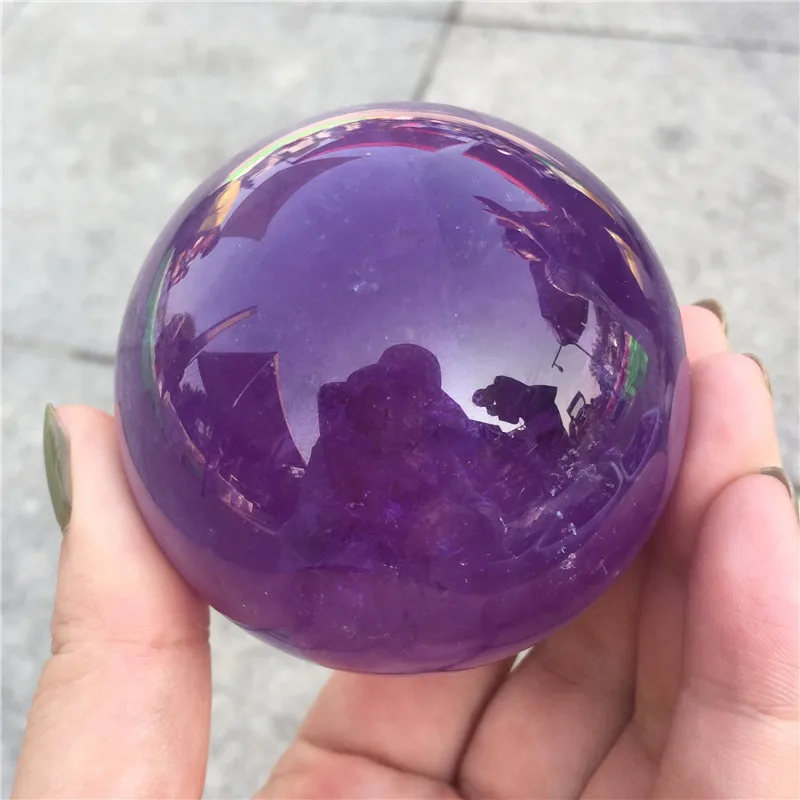 TOP High Quality Dark Purple Natural Amethyst Quartz Crystal Sphere Healing Amethyst Gemstone Crystal Ball 1pcs
TOP High Quality Dark Purple Natural Amethyst Quartz Crystal Sphere Healing Amethyst Gemstone Crystal Ball 1pcs