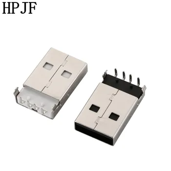 10pcs/lot USB 2.0 Male A Type USB PCB Connector Plug Right Angle 90 degree DIP Male USB Connectors 
10pcs/lot USB 2.0 Male A Type USB PCB Connector Plug Right Angle 90 degree DIP Male USB Connectors