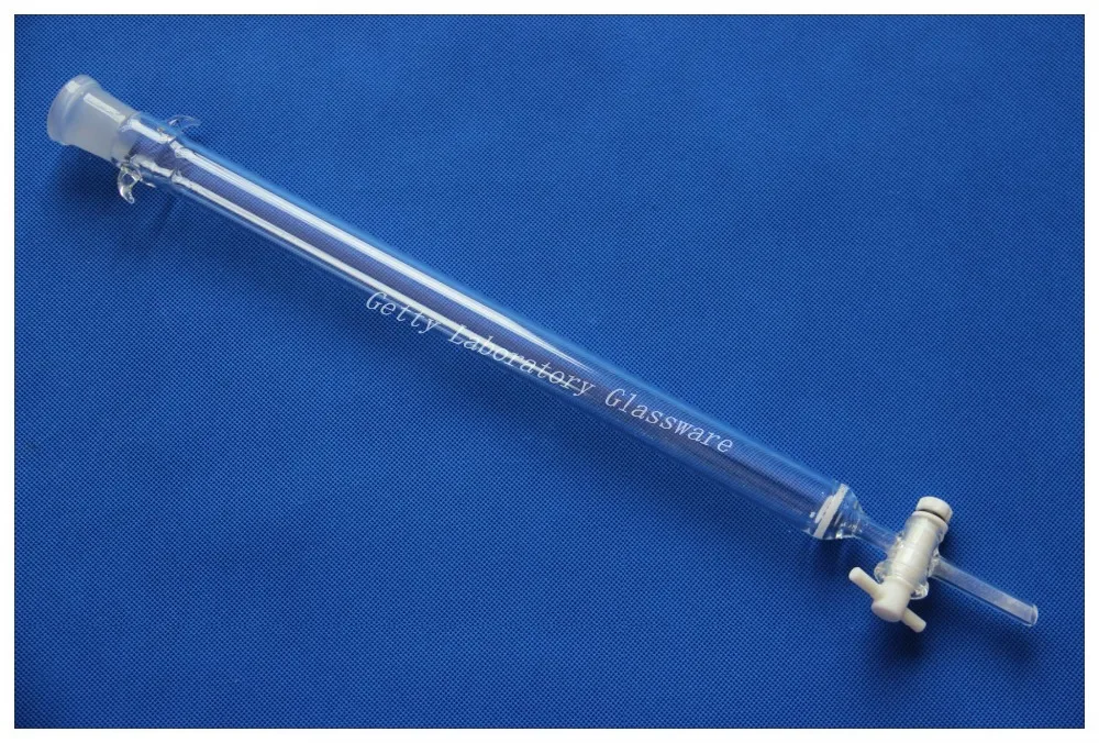 125ml Lab Glass Chromatography Column, ID 20mm, Column Length:300mm, 24/29 joint,with Teflon Stopcock
125ml Lab Glass Chromatography Column, ID 20mm, Column Length:300mm, 24/29 joint,with Teflon Stopcock