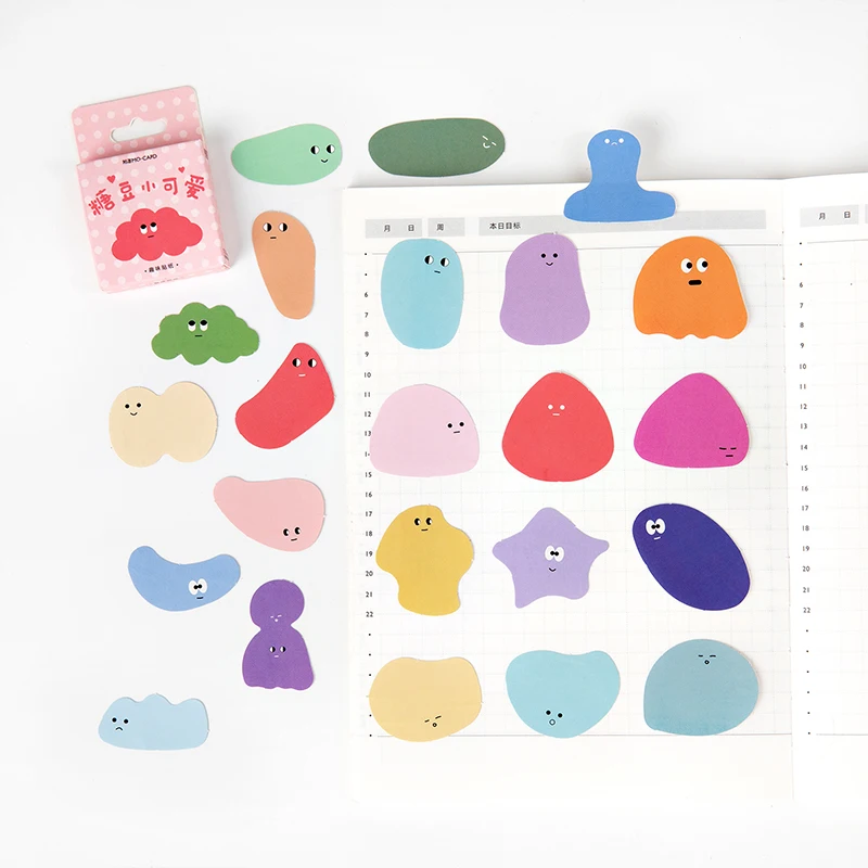 46pcs/box Kawaii Stationery Stickers Candy Bean DIY Scrapbooking Stickers For Decoration Diary School Supplies Escolar Papeleria
46pcs/box Kawaii Stationery Stickers Candy Bean DIY Scrapbooking Stickers For Decoration Diary School Supplies Escolar Papeleria