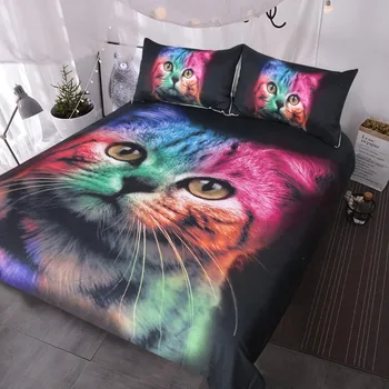 Cat Bedding for Girls Boys Cute Colorful Cat Pattern Bedspread 3 Piece Bold Color Black Animal Duvet Cover Set
Cat Bedding for Girls Boys Cute Colorful Cat Pattern Bedspread 3 Piece Bold Color Black Animal Duvet Cover Set