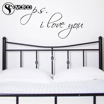 PS I Love You Vinyl Wall Sticker Decal Romantic Love Quote Word Living Room Bedroom Stickers Home 57x112cm
PS I Love You Vinyl Wall Sticker Decal Romantic Love Quote Word Living Room Bedroom Stickers Home 57x112cm