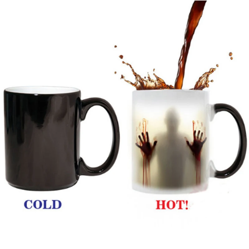 Walking Dead Mug 300ml Color Changing Heat Sensitive Ceramic Coffee Mug Surprise Gifts Magic Tea Cup Mugs Bloody Hands
Walking Dead Mug 300ml Color Changing Heat Sensitive Ceramic Coffee Mug Surprise Gifts Magic Tea Cup Mugs Bloody Hands