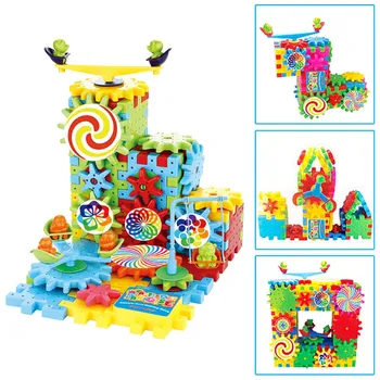 81pcs Electric Gears Building Blocks 3D DIY Plastic Funny Educational Toys For Children Kids Toys Hobbies
81pcs Electric Gears Building Blocks 3D DIY Plastic Funny Educational Toys For Children Kids Toys Hobbies