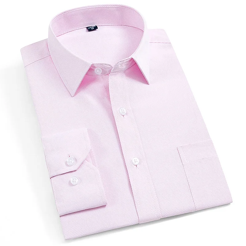Quality Solid Business Long Sleeve Formal Men's Dress Shirts Social Turn-down Collar Mens Casual Shirt Soft Comfortable
Quality Solid Business Long Sleeve Formal Men's Dress Shirts Social Turn-down Collar Mens Casual Shirt Soft Comfortable