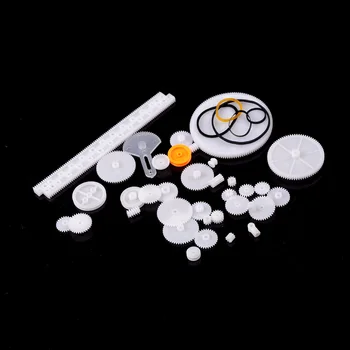 34Pcs Mixed Plastic Gear Motor Gearbox Pulley Worm Gear DIY Robot Toy Car Ship RC Craft Model Child Scientific Repair Tool
34Pcs Mixed Plastic Gear Motor Gearbox Pulley Worm Gear DIY Robot Toy Car Ship RC Craft Model Child Scientific Repair Tool