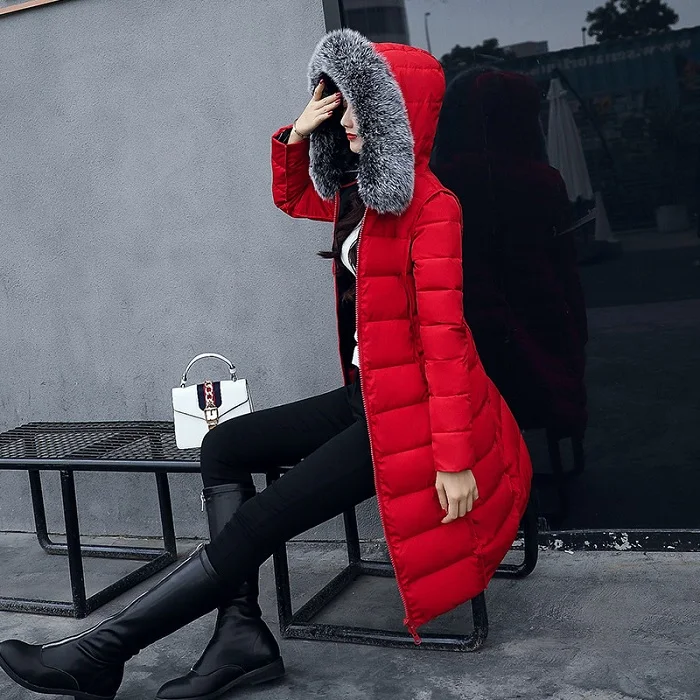 2017 Winter Jacket women long down jacket Plus Size Womens Parkas real fur Thicken Outerwear winter coats+23