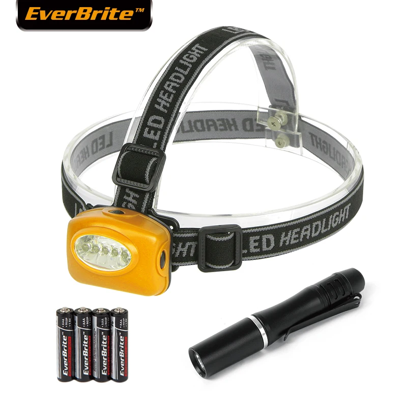 Everbrite LED Head Light and Flashslight 5LED HEAD LAMP 25 Lumens PEN LIGHT SET 
Everbrite LED Head Light and Flashslight 5LED HEAD LAMP 25 Lumens PEN LIGHT SET
