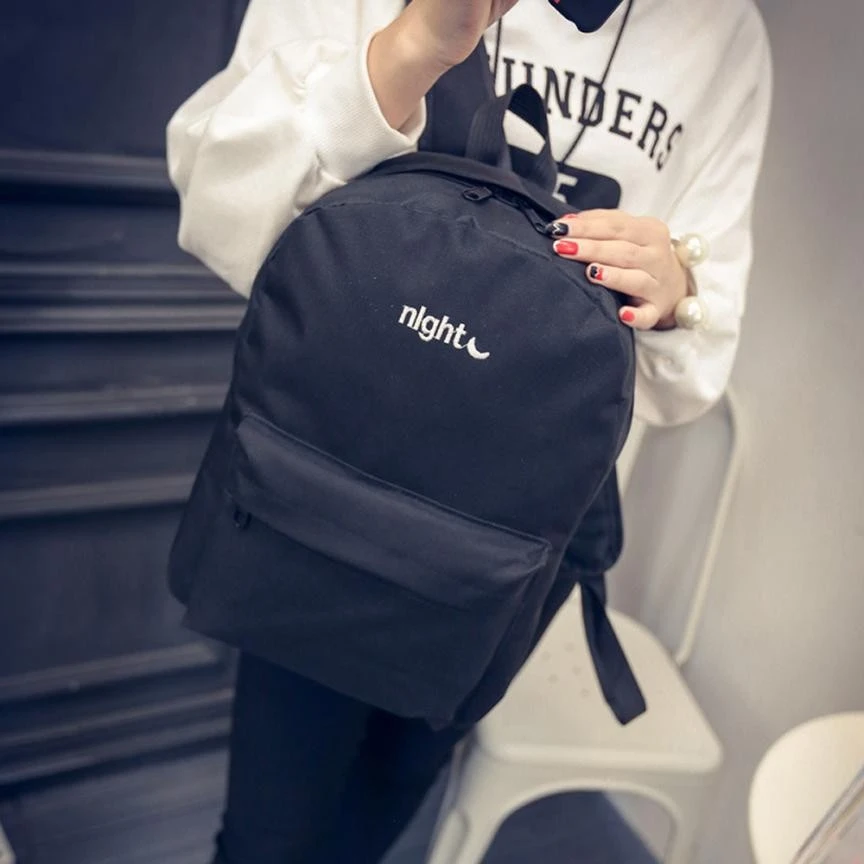 New Unisex Backpack Black White Harajuku Embroidery Heart Couple Simple Embroidered Day And Night Shoulder Bag Backpack
New Unisex Backpack Black White Harajuku Embroidery Heart Couple Simple Embroidered Day And Night Shoulder Bag Backpack
