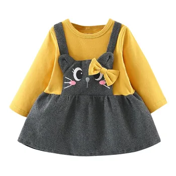 Toddler Kids Baby Dress Long Sleeve Cartoon Cat Print Bow Party Princess Dress Baby Dresses Girl Sukienka niemowleca
Toddler Kids Baby Dress Long Sleeve Cartoon Cat Print Bow Party Princess Dress Baby Dresses Girl Sukienka niemowleca