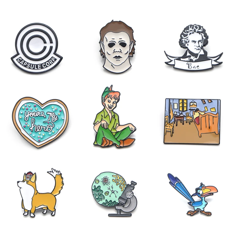 V102 Van Gogh's Painting Dragon Ball Peter Pan Metal Enamel Pins and Brooches Lapel Pin Backpack Bags Badge Collection Gifts
V102 Van Gogh's Painting Dragon Ball Peter Pan Metal Enamel Pins and Brooches Lapel Pin Backpack Bags Badge Collection Gifts