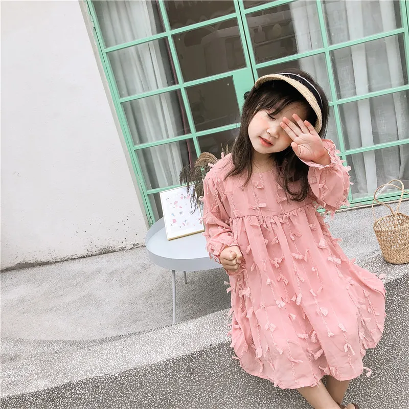 2019 Spring New Arrival korean style A-line all-match long sleeve sweet princess tasseled dress for cute lovly baby girls
2019 Spring New Arrival korean style A-line all-match long sleeve sweet princess tasseled dress for cute lovly baby girls