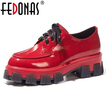 FEDONAS Women Casual Platforms Flats Autumn Winter Genuine Cow Patent Leather Shoes Woman 2020 New Fashion Lace Up Female Shoes
FEDONAS Women Casual Platforms Flats Autumn Winter Genuine Cow Patent Leather Shoes Woman 2020 New Fashion Lace Up Female Shoes