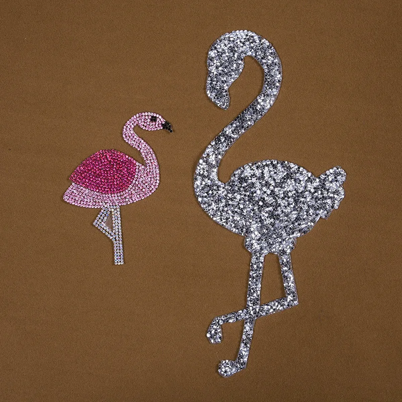 Diamond Crystal Pink Flamingo Bird Embroidered Sequin Patches for Clothing Iron-on Transfer Badge Girl Clothes Sticker Stripes
Diamond Crystal Pink Flamingo Bird Embroidered Sequin Patches for Clothing Iron-on Transfer Badge Girl Clothes Sticker Stripes