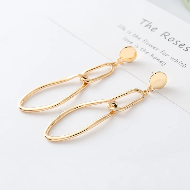 JUJIE Fashion Simple Geometric Earrings For Women 2019 Long Pendant Drop Earrings Jewelry Dropshipping
JUJIE Fashion Simple Geometric Earrings For Women 2019 Long Pendant Drop Earrings Jewelry Dropshipping