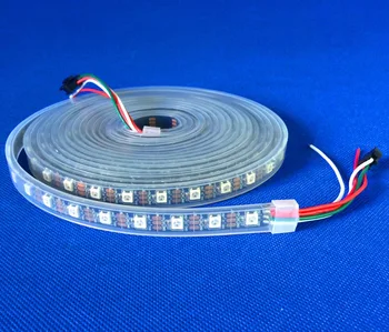 4m 60LEDs/m DC5V addressable SK6812 led pixel strip,waterproof in silicon tube;IP66,60pcs SK6812/M with 60pixels;BLACK PCB
4m 60LEDs/m DC5V addressable SK6812 led pixel strip,waterproof in silicon tube;IP66,60pcs SK6812/M with 60pixels;BLACK PCB