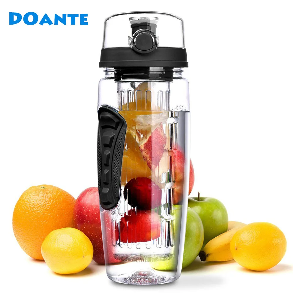 DOANTE Brand 32oz 900ml BPA Free Fruit Infuser Juice Shaker Sports Lemon Water Bottle Tour hiking Portable Climbing Camp Bottles
DOANTE Brand 32oz 900ml BPA Free Fruit Infuser Juice Shaker Sports Lemon Water Bottle Tour hiking Portable Climbing Camp Bottles