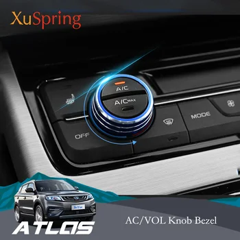 Car Air Conditioner AC VOL DAUL POWER Knob Cover Bezel Fram Ring Trim For Geely Atlas Boyue Emgrand NL-3 Proton X70 2018 2019
Car Air Conditioner AC VOL DAUL POWER Knob Cover Bezel Fram Ring Trim For Geely Atlas Boyue Emgrand NL-3 Proton X70 2018 2019