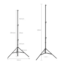 Improved 2.8 Meter / 9 ft Heavy Duty Impact Air Cushioned Video Studio Light Stand,Telescopic Support in the Middle,More Stable
Improved 2.8 Meter / 9 ft Heavy Duty Impact Air Cushioned Video Studio Light Stand,Telescopic Support in the Middle,More Stable