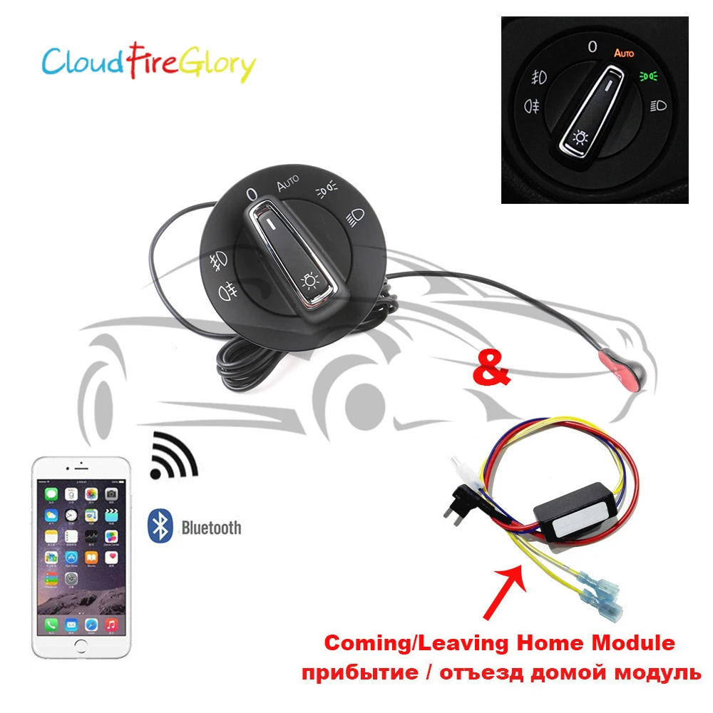 CloudFireGlory AUTO Headlight Switch Light Sensor & C/L Home Module Set Bluetooth For VW Glof 7 MK7 2013 2014 2015 2016 2017
CloudFireGlory AUTO Headlight Switch Light Sensor & C/L Home Module Set Bluetooth For VW Glof 7 MK7 2013 2014 2015 2016 2017