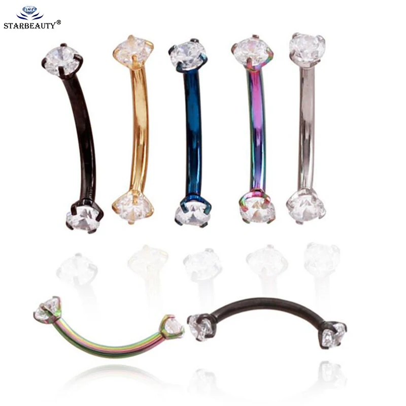1Pc High Quality 316L Stainless Steel 16g 3mm Zircon CZ Gem Curved Eyebrow Ear Cartilage Helix Piercing Ring Body Jewelry
1Pc High Quality 316L Stainless Steel 16g 3mm Zircon CZ Gem Curved Eyebrow Ear Cartilage Helix Piercing Ring Body Jewelry