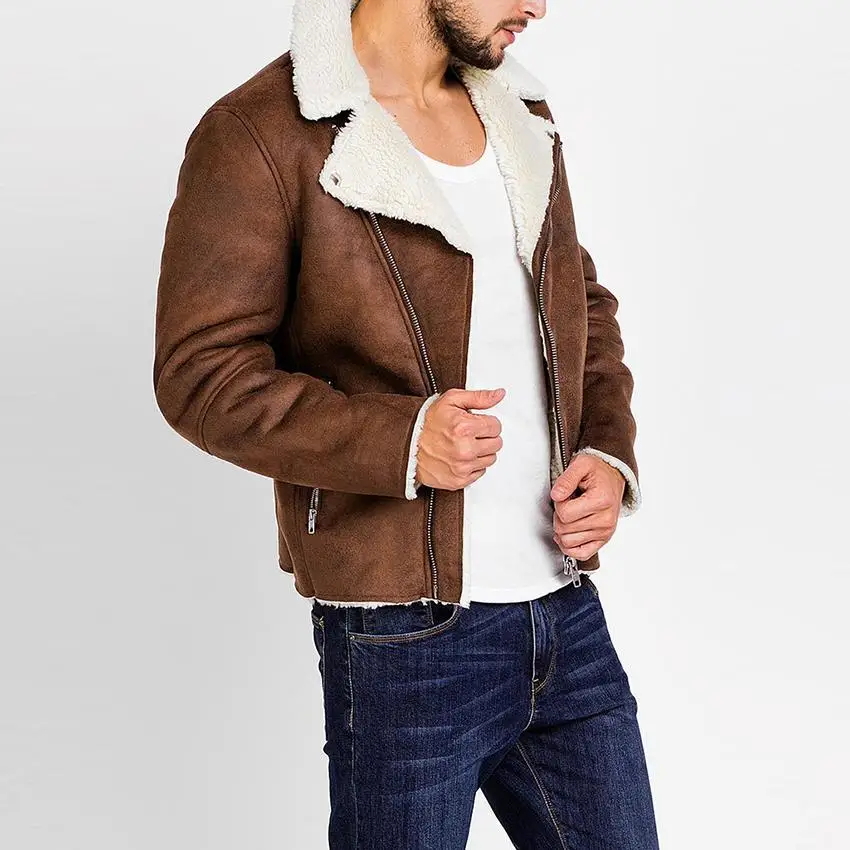 Faux Suede Jacket for Men Brown Biker Winter Jacket Men Spring Autumn Turn Down Collar Casual Cool Faux Suede Jacket Coat
Faux Suede Jacket for Men Brown Biker Winter Jacket Men Spring Autumn Turn Down Collar Casual Cool Faux Suede Jacket Coat