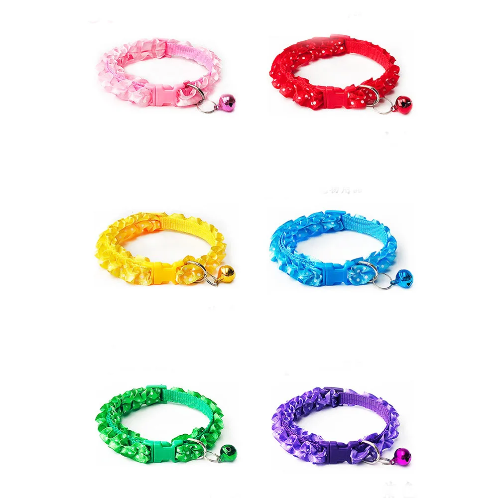 Lovely Cat Dog Lace Collar With Bell Adjustable Buckle Collar For Cat Puppy Pet Supplies Cat Dog Accessories Small Dog Collar
Lovely Cat Dog Lace Collar With Bell Adjustable Buckle Collar For Cat Puppy Pet Supplies Cat Dog Accessories Small Dog Collar