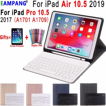 Premium Leather Pencil Slot Case for Apple iPad Air 10.5 2019 iPad Pro 10.5 2017 Cover with Wireless Bluetooth Keyboard
Premium Leather Pencil Slot Case for Apple iPad Air 10.5 2019 iPad Pro 10.5 2017 Cover with Wireless Bluetooth Keyboard