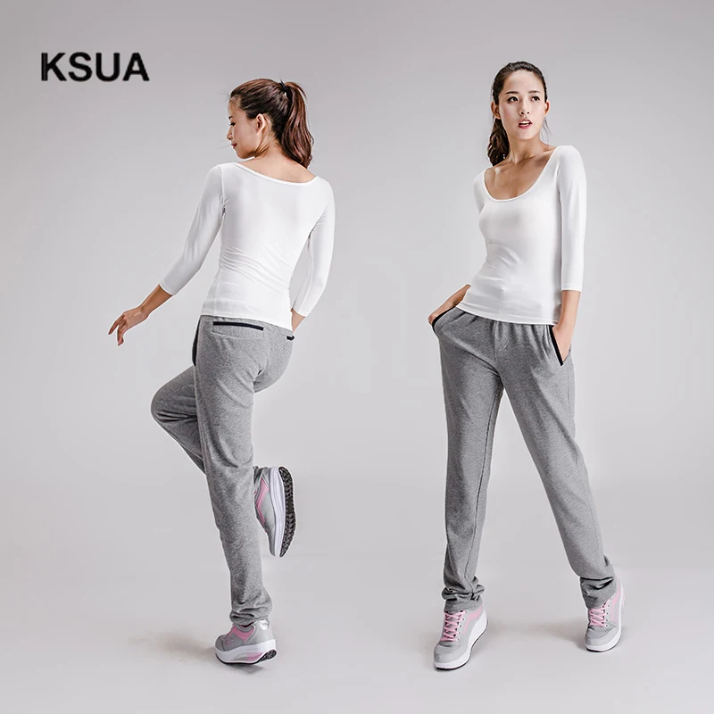 Qiu dong season stretch yoga clothes straight run yoga exercise pants female trousers absorb sweat permeability M051 
Qiu dong season stretch yoga clothes straight run yoga exercise pants female trousers absorb sweat permeability M051