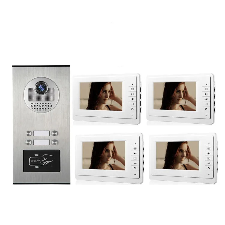 

7 Inch Monitor 1V4 ID Card Access Control Video Door Phone V70F-530