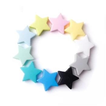 CHEWELRY 10pcs 23mm Silicone Star BPA Free Silicone Teether DIY Crafts Tiny Rod For Children Silicone Beads Baby Teether Toys
CHEWELRY 10pcs 23mm Silicone Star BPA Free Silicone Teether DIY Crafts Tiny Rod For Children Silicone Beads Baby Teether Toys