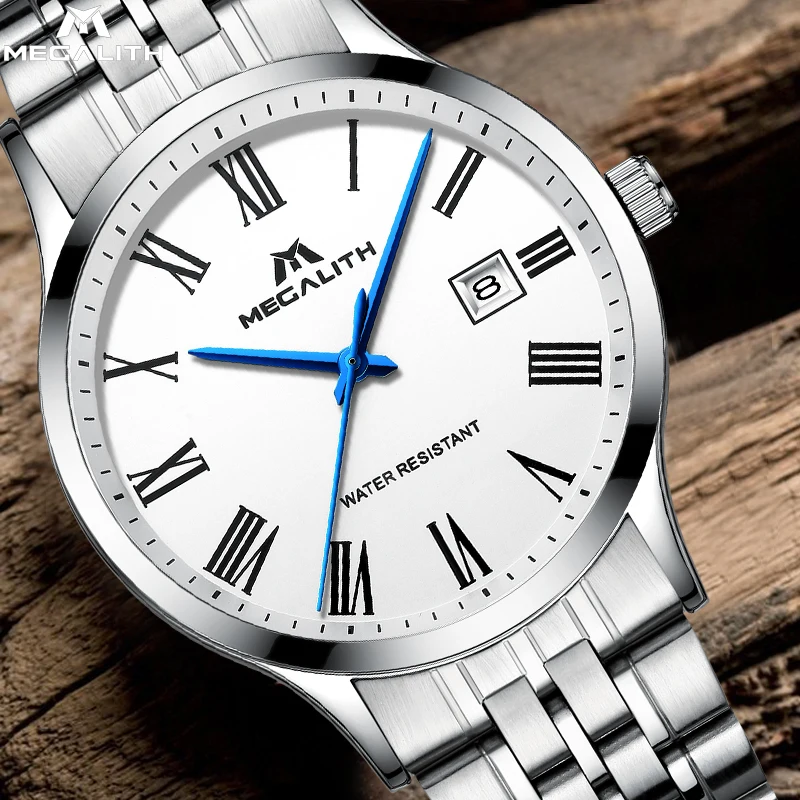 Men Watch MEGALITH Top Brand Sport Quartz Wrist Clock Watches Waterproof Date Analogue Stainless Steel Watches Mens Reloj Hombre
Men Watch MEGALITH Top Brand Sport Quartz Wrist Clock Watches Waterproof Date Analogue Stainless Steel Watches Mens Reloj Hombre