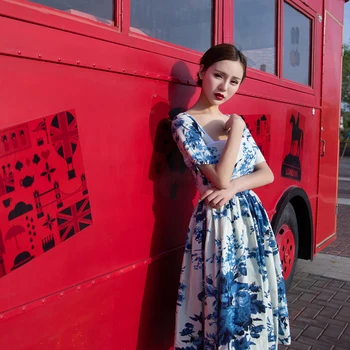 Vintage Linen Dress Women Summer Short Sleeve Square Collar Back Open Swing Dress Party Vestidos
Vintage Linen Dress Women Summer Short Sleeve Square Collar Back Open Swing Dress Party Vestidos