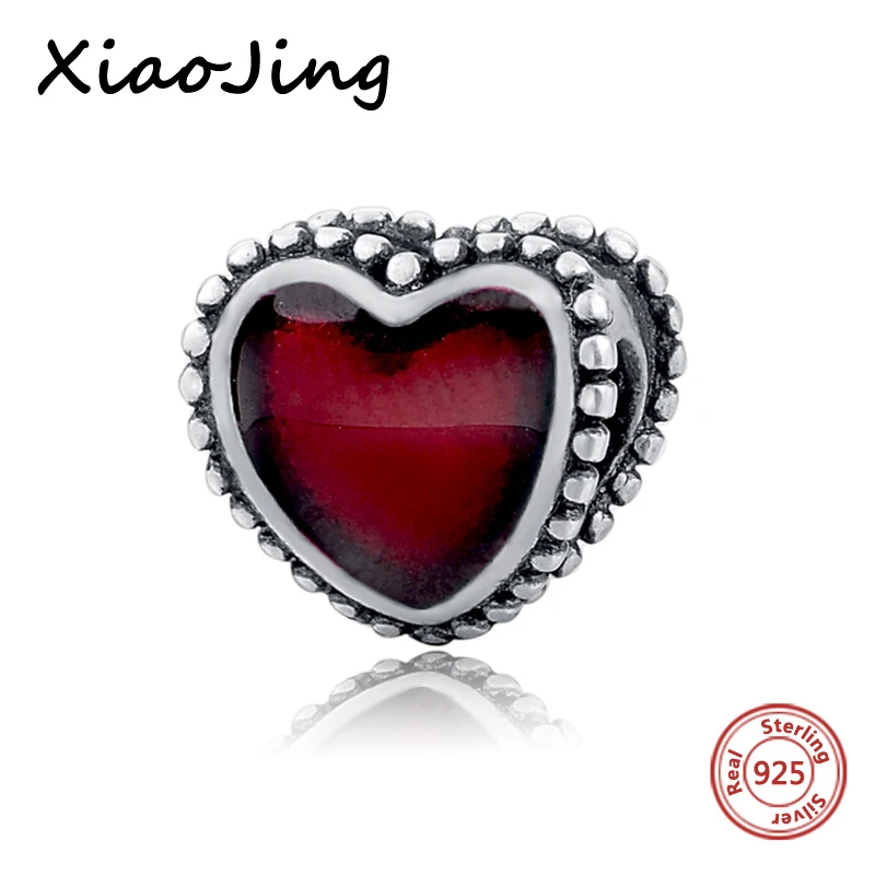 925 sterling Silver red enamel hearts charms Beads Fit Original European charm bracelet beads DIY Jewelry Making for women gifts
925 sterling Silver red enamel hearts charms Beads Fit Original European charm bracelet beads DIY Jewelry Making for women gifts