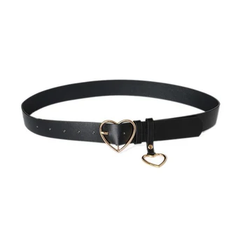 Heart shape Pin Buckle PU Imitation Leather Belt Unisex Tide Pants With Leisure Rings Steel belts for Ladies Dress Shorts Bg-670
Heart shape Pin Buckle PU Imitation Leather Belt Unisex Tide Pants With Leisure Rings Steel belts for Ladies Dress Shorts Bg-670
