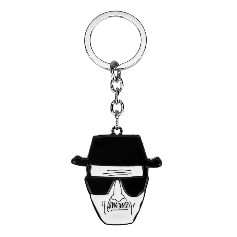 TV Breaking Bad Kechain Black White Walter Keychain Enamel Face Metal Pendant Key Chains Charms Jewelry Car Keyring Key Holder
TV Breaking Bad Kechain Black White Walter Keychain Enamel Face Metal Pendant Key Chains Charms Jewelry Car Keyring Key Holder