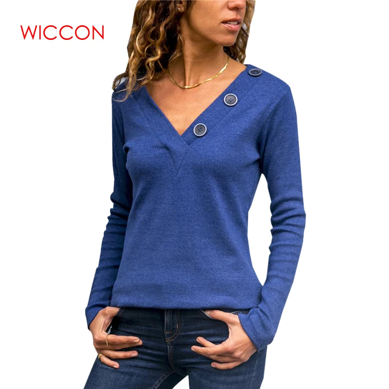 New Arrival 2019 Knitted Blouse Shirt Women Sexy V Neck Shirt With Buttons Solid Long Sleeve Office Ladies Tops Roupa Feminina
New Arrival 2019 Knitted Blouse Shirt Women Sexy V Neck Shirt With Buttons Solid Long Sleeve Office Ladies Tops Roupa Feminina