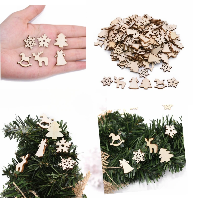 100pcs Mini Wooden Snowflake Confetti Christmas Tree Deer Mixed Shape Wooden Buttons Table Decoration Xmas navidad decor Supplie
100pcs Mini Wooden Snowflake Confetti Christmas Tree Deer Mixed Shape Wooden Buttons Table Decoration Xmas navidad decor Supplie