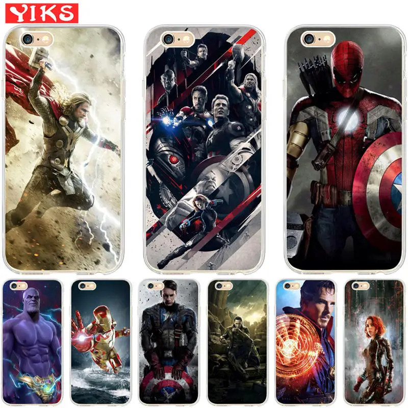 Luxury Marvel Avengers Soft silicone Case coque For iPhone 7 Plus Case for iPhone X 5s 6S 7 8 Plus Phone Case shell Skin
Luxury Marvel Avengers Soft silicone Case coque For iPhone 7 Plus Case for iPhone X 5s 6S 7 8 Plus Phone Case shell Skin