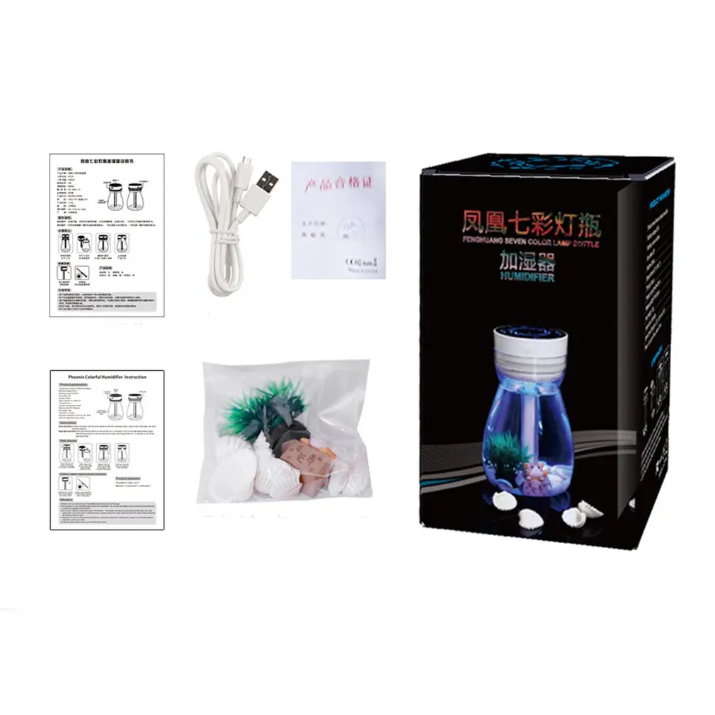 Colorful light bottle humidifier 380ml USB Wishing Bottle Humidifier Mist Spray Light Bar Color Humidifier
Colorful light bottle humidifier 380ml USB Wishing Bottle Humidifier Mist Spray Light Bar Color Humidifier