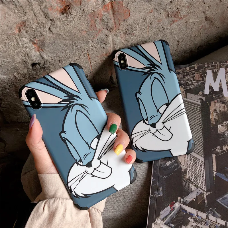 Funny Rabbit Pattern Phone Case For iphone 6 6s 7 8 plus Case For iphone X XR XS Max Cover Anti knock Cases Soft Capa Cute Coque
Funny Rabbit Pattern Phone Case For iphone 6 6s 7 8 plus Case For iphone X XR XS Max Cover Anti knock Cases Soft Capa Cute Coque