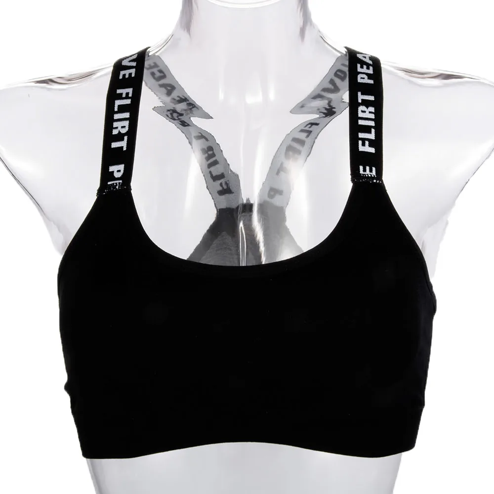 Unique Style Charming Sexy Letters Straps Women Bras Fitness Workout Underwear Casual Seamless Padded Stretch Bra
Unique Style Charming Sexy Letters Straps Women Bras Fitness Workout Underwear Casual Seamless Padded Stretch Bra