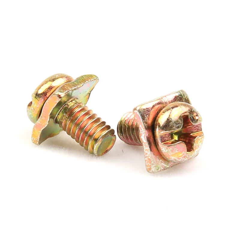 50pcs/lot M3 M3.5 M4 M5 Terminal block screw with square washer pan round head sems screws
50pcs/lot M3 M3.5 M4 M5 Terminal block screw with square washer pan round head sems screws