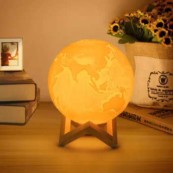 Rechargeable 3D Print Moon lamp and Earth lamp 2 Colors Touch Switch Change Led Night Light Home Bookcase Decor Creative Gift
Rechargeable 3D Print Moon lamp and Earth lamp 2 Colors Touch Switch Change Led Night Light Home Bookcase Decor Creative Gift