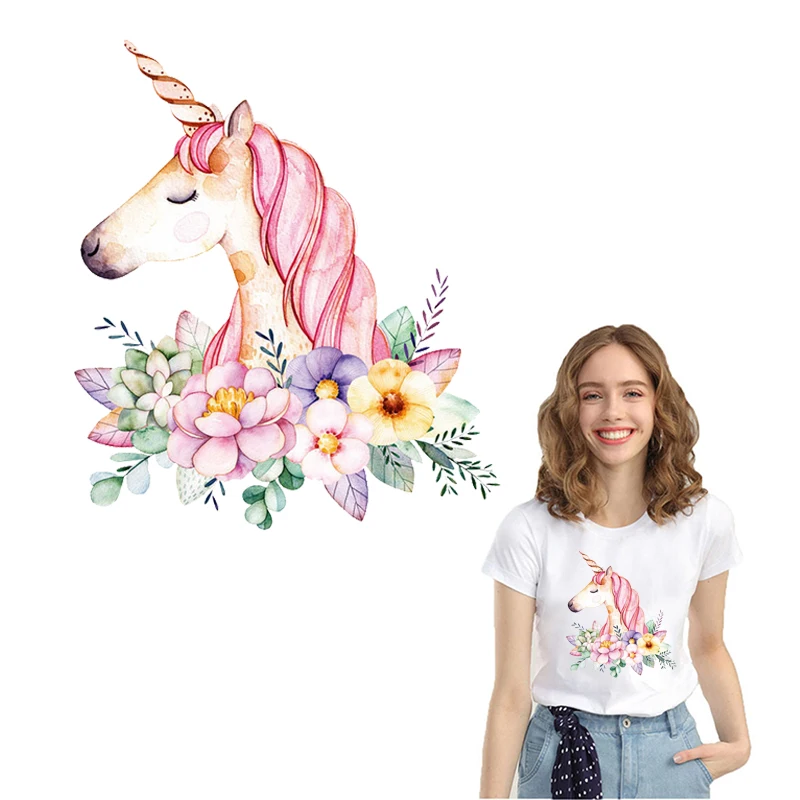 Cartoon Unicorn Women-Child Clothes Heat Transfer Ironing Stickers Patches For Clothing Diy Transfert Thermocollants Coats
Cartoon Unicorn Women-Child Clothes Heat Transfer Ironing Stickers Patches For Clothing Diy Transfert Thermocollants Coats