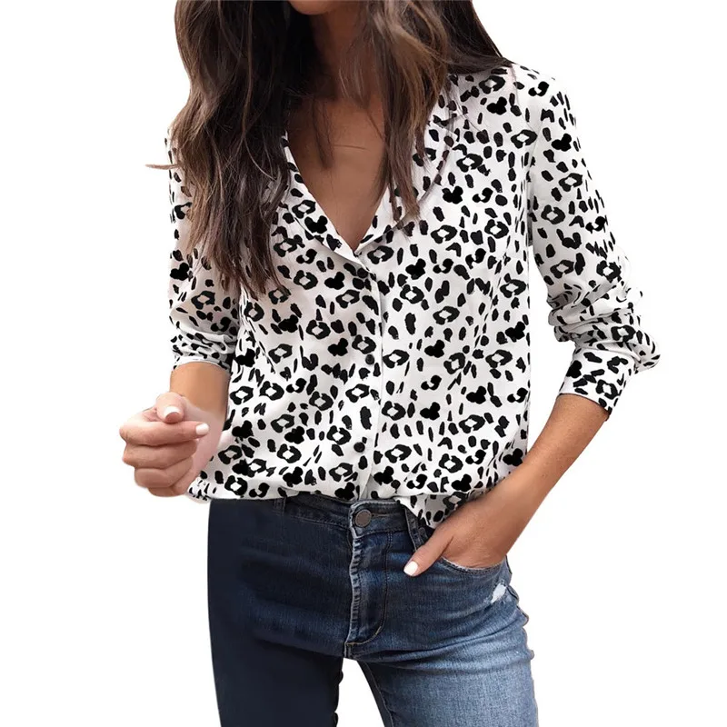 Leopard Blouse Women 2019 Fashion New Long Sleeve Shirts Spring Autumn Lapel Blouse Shirt Casual Elegant Womens Tops and Blouses
Leopard Blouse Women 2019 Fashion New Long Sleeve Shirts Spring Autumn Lapel Blouse Shirt Casual Elegant Womens Tops and Blouses